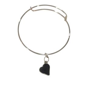 Silver Heart Charm Bracelet